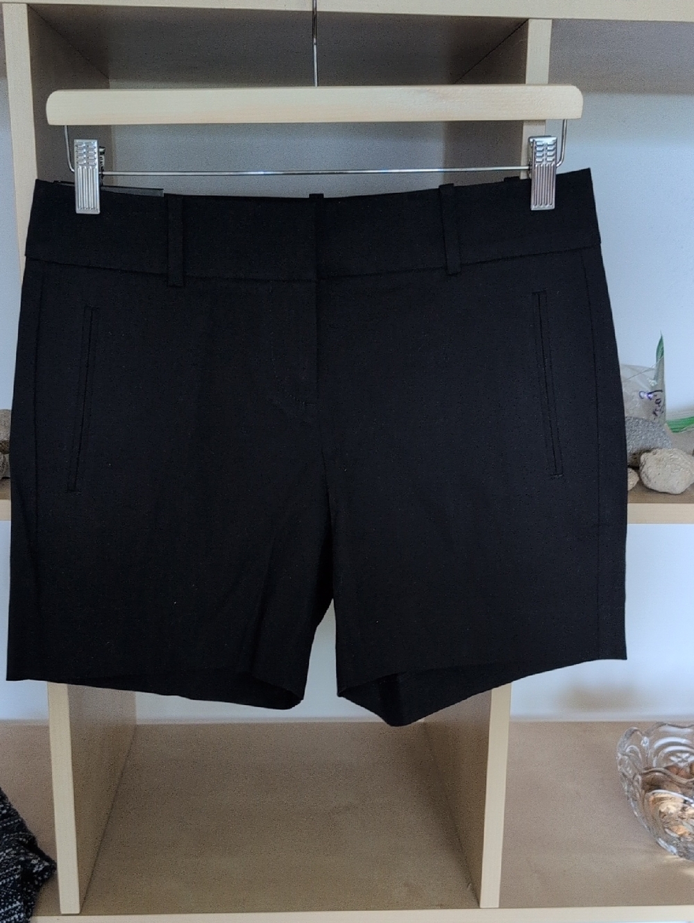 Navy Blue Women's Tailored Dress Shorts